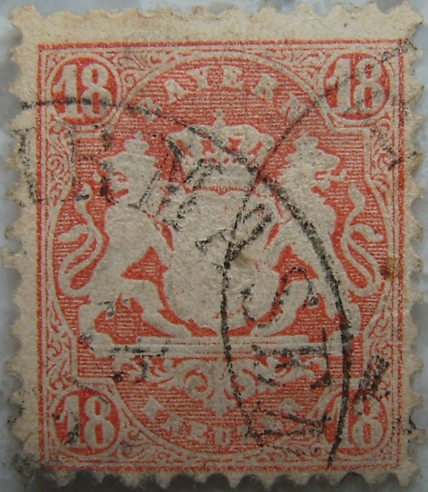 Briefmarke 18 Kreuzer Orangep.jpg