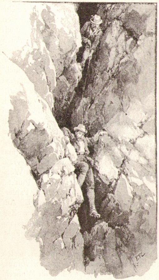 Edward Theodore Compton09 Abstieg durch einen Kaminp.jpg