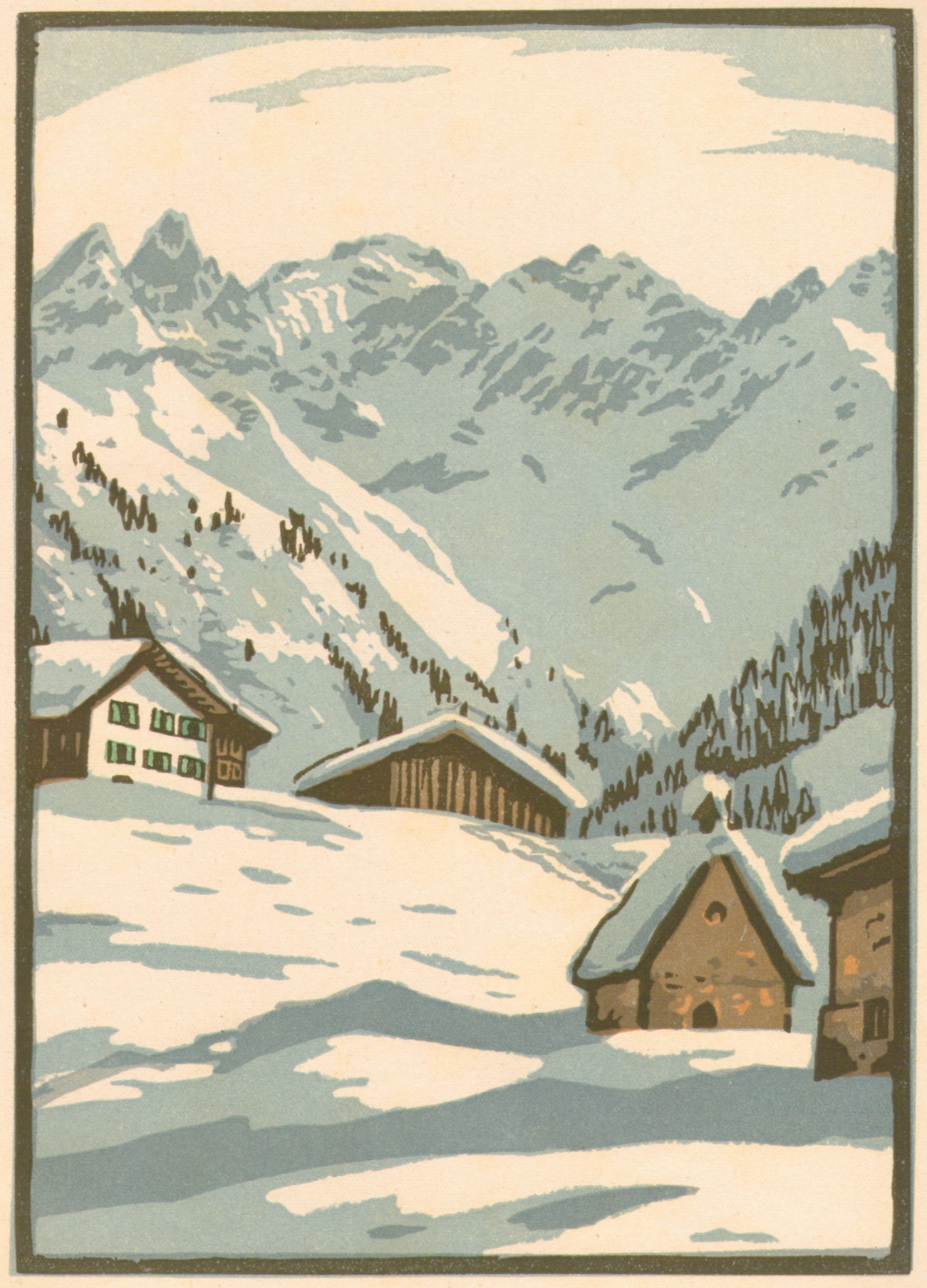 K Schmidt-W - Winter in Einödsbach Holzschnitt um 1925p.jpg
