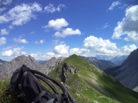 Imster Mitterberg (2.118m), Hinterbergköpfe (2.278m) und SW-Gipfel Geireköpfe (2.303m)